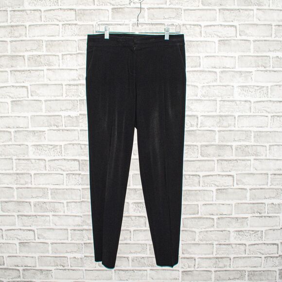 ST. JOHN Caviar Collection Women's Crop Pants in Black size 4 made in USA - Picture 1 of 8